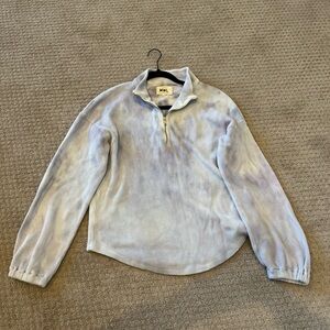 Madewell Tie Die Quarter-Zip Pullover